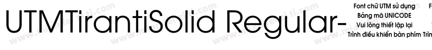 UTMTirantiSolid Regular字体转换